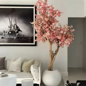 <span class=keywords><strong>Tik</strong></span> <span class=keywords><strong>Tok</strong></span> <span class=keywords><strong>YouTube</strong></span> Instagram dernière Offre Spéciale personnalisable rose blanc artificiel fleur de cerisier bonsaï arbre pour la décoration intérieure de la maison - Product Image 1