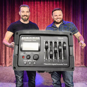 Égaliseur de précommande de guitare acoustique TEQ-<span class=keywords><strong>5</strong></span> avec accordeur chromatique et égaliseur de micro en métal LCD pour <span class=keywords><strong>basse</strong></span> classique comprend des médiators - Product Image 3