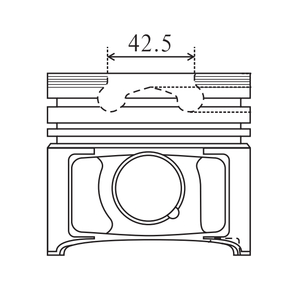 Piston moteur DC 9 DC <span class=keywords><strong>11</strong></span> ALFIN 5/6cyl 127.0mm 99496600 0616900 8714360040 143600 87-54-40 - Product Image 2