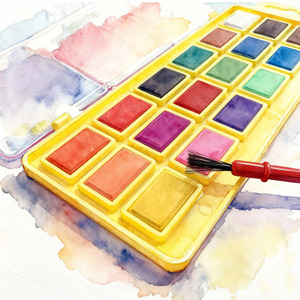 Set di 18 Colori di Acquerelli Opachi con Pennello, Vendita all'Ingrosso - Product Image 6