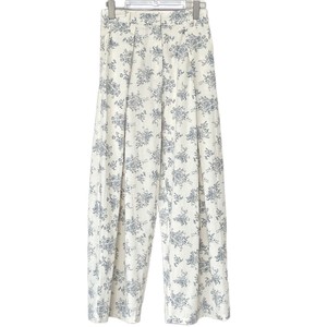 Novedad de verano, pantalones casuales plisados con estampado de plantas de estilo de moda <span class=keywords><strong>parisina</strong></span>, pantalones adelgazantes tridimensionales para mujer - Product Image 6