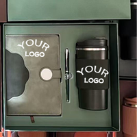 Ensemble cadeau d'entreprise promotionnel, logo personnalisé, carnet en cuir A5 de luxe avec stylo, cadeaux d'entreprise en gros