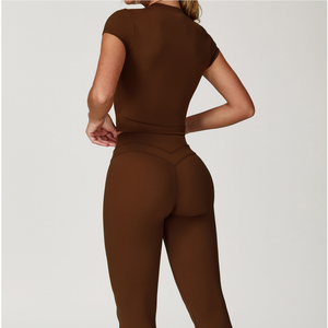 Phụ Nữ Của Mềm Chải Nhanh Chóng Khô 2-Mảnh Cao Eo Xà Cạp Một Vai Sexy Áo Ngực Bán Buôn Thoáng Khí V Hình Rắn - Product Image 6