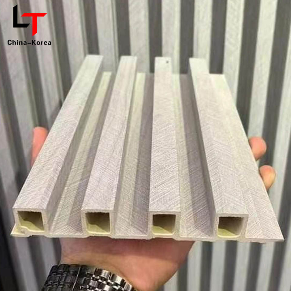 Modern Fluted WPC Wall Panel Indoor Outdoor Clading PVC Slat Board ...