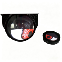 AILECAR Composant de phare LED dynamique Eagle Eye Devil Eye nouvellement modifié, lentille décorative clignotante 12V pour voiture