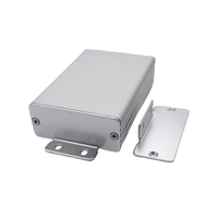 Boîtier de profilé en aluminium sur mesure 23*54mm, longueur 80mm, pour sortie de carte PCB, boîtier de projet électrique IP54, anodisé noir/argent