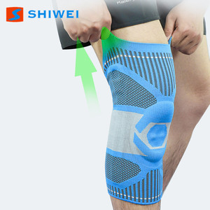 Rodilleras Tejidas Shiwei, Transpirables, con Soporte para Correr y Actividades al Aire Libre, Unisex, Ajuste Universal, Azul, Negro, Rosa - Product Image 2