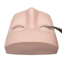 Tête de mannequin d'entraînement aux paupières en silicone de haute qualité pour la pratique de l'extension des cils boîte de marque privée disponible