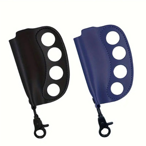 Nouveautés Offres Spéciales Étui à Briquet Simple en Cuir Noir avec Logo Personnalisé - Product Image 2