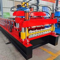 Nouvelle machine de formage de tuiles en acier coloré monocouche, double couche, triple couche, pour panneaux de tuiles émaillées, avec moteur à rouleaux et roulement
