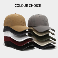 Casquettes de sport imperméables à 6 panneaux pour le camping, la course à pied et les activités de plein air, logo personnalisé, casquette de camionneur en nylon à séchage rapide, casquettes de baseball pour hommes