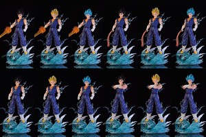 Figurines de manga de dessin animé de 38 cm, statues DRAGON BAII, remplacement des bras, <span class=keywords><strong>Vegetto</strong></span> <span class=keywords><strong>Blue</strong></span> Super Saiyan 4, jouets cadeaux, figurine d'anime en PVC - Product Image 5