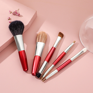 5pcs <b>Mini</b> Travel Makeup Brush Set Premium Soft Synthetic Hair Seamless Blending Face Cosmetic Brush <b>Kit</b> Gift for Makeup Artists - Product Image 1
