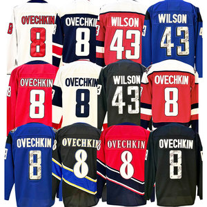 2025 mới bán buôn tất cả các phong cách hàng đầu khâu Ice Hockey Jerseys 8 Alexander ovechkin 43 Tom Wilson 77 T.J. Oshie - Product Image 2