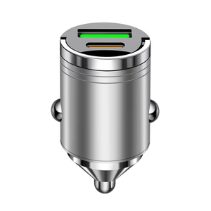 QC3.0 in lega di metallo Mini caricatore per auto 100W porta USB C <span class=keywords><strong>adattatore</strong></span> <span class=keywords><strong>presa</strong></span> <span class=keywords><strong>accendisigari</strong></span> per auto - Product Image 1