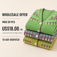 Cardigan en tricot pour femme personnalisé, col en V, jacquard, fabrication OEM ODM, marque privée