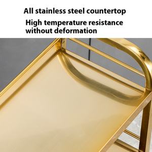 รถเข็นอาหารสแตนเลสสามชั้น สำหรับโรงแรมและบริการจัดเลี้ยง - Product Image 5