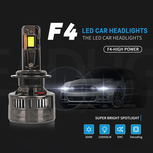 Ampoule de phare LED automobile <span class=keywords><strong>F4</strong></span> 300W 60000LM haute puissance H7 9005 9006 H4 pour <span class=keywords><strong>voiture</strong></span>, phares LED pour <span class=keywords><strong>voiture</strong></span>, ampoule automobile - Product Image 2