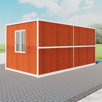Vente directe de maisons préfabriquées en conteneurs pour le logement sur chantier de construction en plein air, bureau mobile pliable