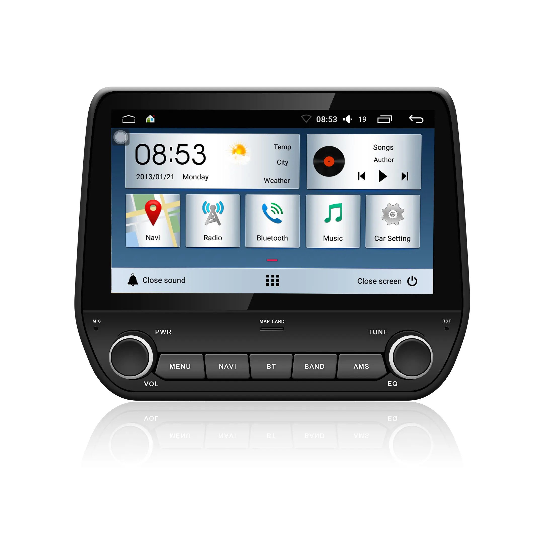 Android 10 4GB araba Stereo radyo DVD OYNATICI HD dokunmatik ekran GPS navigasyon Ford Ecosport 2018 için wifi BT ile radyo
