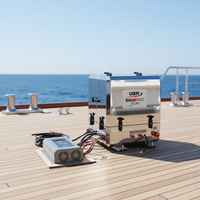 Générateur diesel marin USR JEC100 10KW, démarrage à distance, refroidissement par eau, 220V-240V, 1500-1800 tr/min, vitesse variable, courant continu, pour bateaux rapides