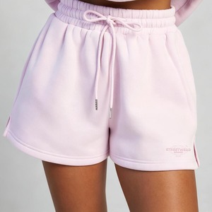 Set da <span class=keywords><strong>Donna</strong></span> Personalizzato con Felpa <span class=keywords><strong>Oversize</strong></span> Ricamata in Cotone Pesante e Pantaloncini Coordinati - Product Image 6