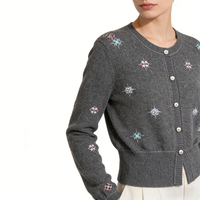 Pull en cachemire pour femme, tricoté, confortable, coloré, à motifs, tendance et personnalisé
