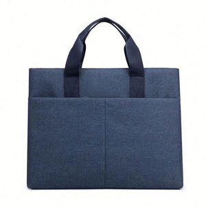 Custom Logo Size Fashionable Lightweight Portable Waterproof Oxford Cloth Carrying <b>Handbag</b> Sleeve Business Bag - Product Image 4