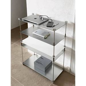 Meuble de rangement mural modulaire de luxe <span class=keywords><strong>Bauhaus</strong></span> en acier inoxydable, hauteur réglable, pour salon - Product Image 2