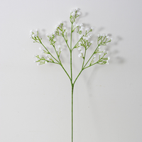 Ranting Bunga Baby Breath Gypsophila Murah, Bunga Sutra Buatan Tangan Realistis untuk Dekorasi Pernikahan, Rumah, Pesta, Natal, Tahun Baru