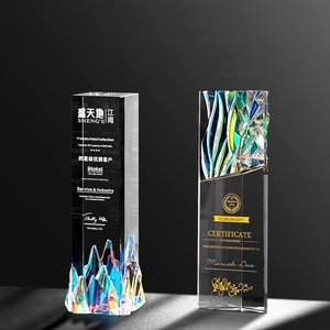 Nome individuale personalizzato all'ingrosso inciso trofeo premio di cristallo bianco di alta qualità con regali Souvenir di Base - Product Image 2