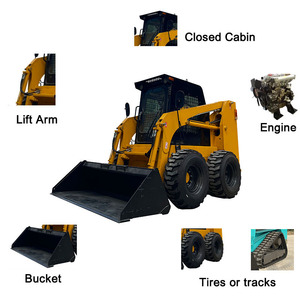 GMINT besar Mini Crawler Ulis Crawler <span class=keywords><strong>Loader</strong></span> <span class=keywords><strong>1000KG</strong></span> kapasitas pemuatan Crawler gerakan selip Steer <span class=keywords><strong>Loader</strong></span> - Product Image 5