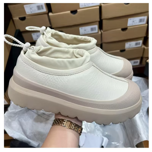 Bottines en fourrure pour femmes, design personnalisé, talon épais, nouvelle collection hiver, douces, en peau de mouton, imperméables, confortables, en cuir véritable - Product Image 1