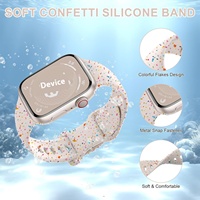 Nouveau bracelet en silicone respirant avec boucle papillon et maille colorée pour Apple Watch S9 Ultra 8/7/6/5/4/3 Series SE 2nd Ultra/2 49mm