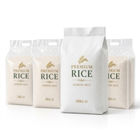 Sac d'emballage pour riz en PP tissé laminé PE transparent, résistant à l'humidité, avec poignée, impression personnalisée
