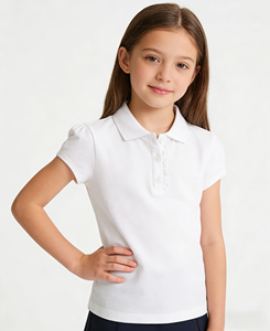 <span class=keywords><strong>Polo</strong></span> a tinta unita con volant personalizzate per bambine 2-12 anni, top uniformi scolastiche per bambini, magliette <span class=keywords><strong>polo</strong></span> personalizzate per bambine - Product Image 3