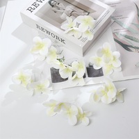 Bunga Buatan Semanggi Empat Daun, Aksesoris Pakaian Hydrangea, Jepit Rambut DIY, Kotak Permen Pernikahan, Dekorasi Suvenir Pesta