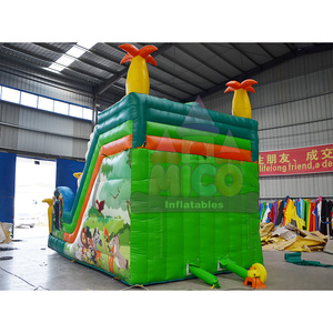 Combo Inflable con Temática de Animales de la Selva Safari, Tobogán Seco de Mono y Jirafa, Castillo Hinchable para Fiestas Infantiles y Alquiler Comercial para Carnavales - Product Image 6