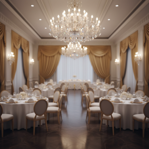 <b>Gold</b> Angular Drop Necklace <b>Set</b> with Ribbed Round Links and Coordinated Earrings for Womens Party <b>Jewelry</b> - Product Image 2