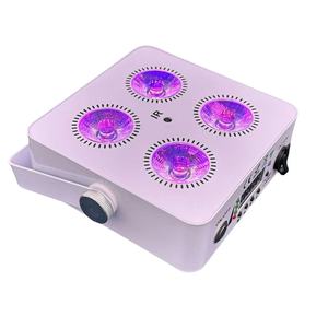 Profesional 4X18W RGBWA UV 6in1 Wedding Uplight Battery Power Wireless <span class=keywords><strong>DMX</strong></span> LED Flat Par Lights para KTV Wedding & Events - Product Image 1