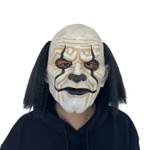 Máscara facial de payaso Broma de miedo para máscara de Halloween Máscaras de cara completa de miedo <span class=keywords><strong>Joker</strong></span> Payaso Cosplay para hombre <span class=keywords><strong>Mujer</strong></span> <span class=keywords><strong>Disfraz</strong></span> - Product Image 1