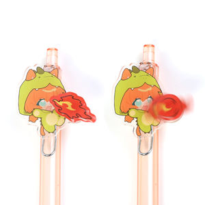 Vograce özel tükenmez Anime karikatür 4 renk kalemler özelleştirilmiş akrilik dönen tükenmez kalem - Product Image 5