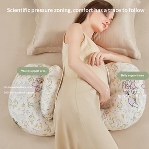 <span class=keywords><strong>Oreiller</strong></span> <span class=keywords><strong>de</strong></span> <span class=keywords><strong>soutien</strong></span> abdominal respirant en forme <span class=keywords><strong>de</strong></span> U pour femmes enceintes, avec imprimé floral, pour dormir sur le côté - Product Image 4