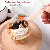 Mini cuillères à crème glacée en bois jetables biodégradables petit échantillon de dégustation de dessert vaisselle pour hôtels et artisanat