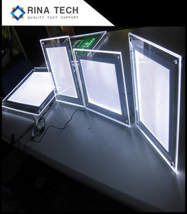 La Chine a fabriqué la boîte à lumière LED en cristal double face pour la publicité - Product Image 4