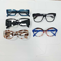 Montures de lunettes surdimensionnées multicolores en acétate épais à monture complète – Vente en gros d'usine – Lunettes unisexe de haute qualité