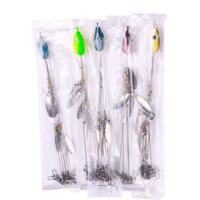 En gros Alabama Rig 22cm Tête de jig métallique Umbrella Rig avec 5 bras, Rig de pêche portable pour la pêche au black-bass en lac, rivière et ruisseau