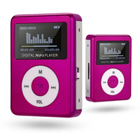 Lecteur MP3 avec mini écran SD extensible jusqu'à 32 Go Avec casque Lecteur de musique MP3 portable