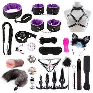 Sm Anal Vibrator Accessories Bdsm Restraints Kits Slave Game Gear <strong>Bondage</strong> <strong>Set</strong> With Sex Toys for Couple - Product Image 1