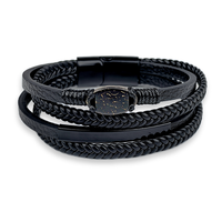 Bracelet NFC chaîne en cuir de coquille de noix de coco boucle magnétique contrôle d'accès personnalisation RFID 13.56MHZ cadeau d'anniversaire de vacances NFC